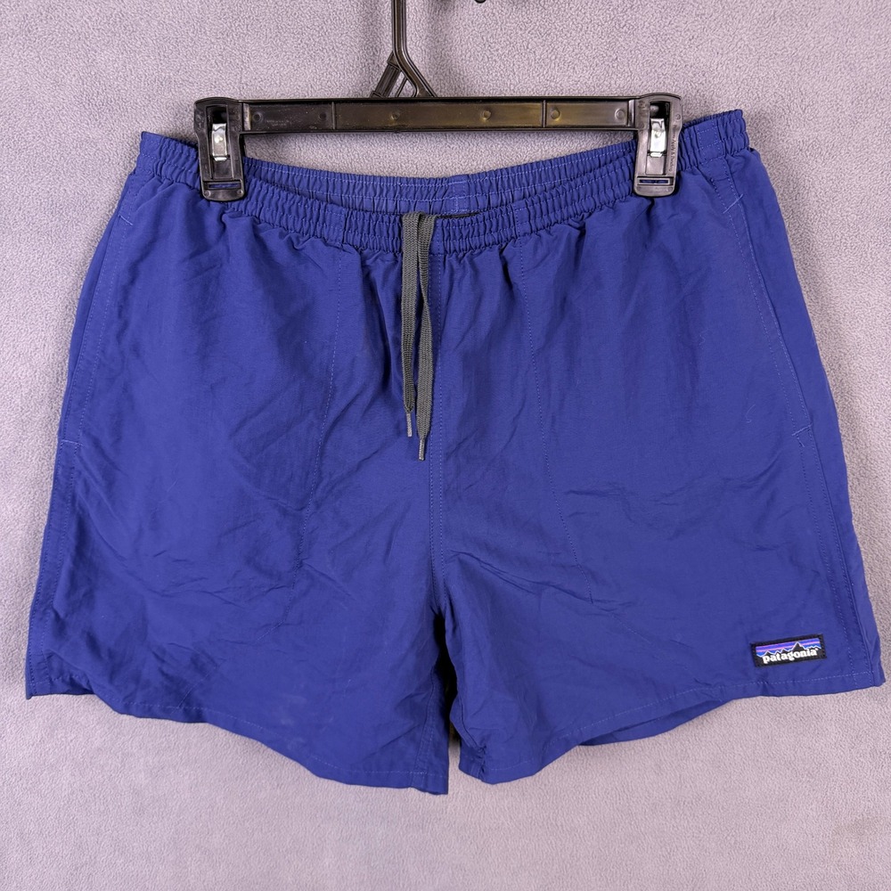 Patagonia Baggies Shorts Mens Medium Blue Swim Trunks Hiking 5" Inseam